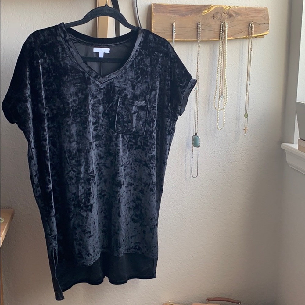 ABOUND Black Velvet Pocket T-shirt